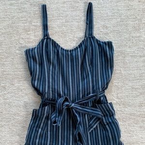 stripped jumpsuit